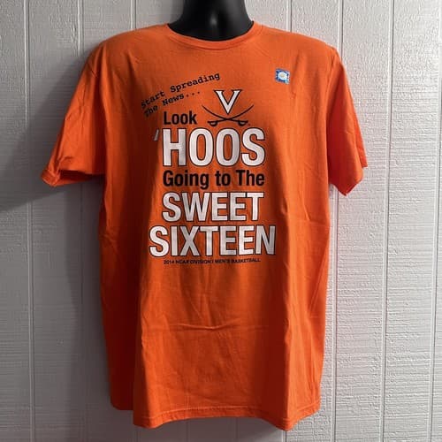 University of Virginia UVA Cavaliers NCAA 2014 Basketball Sweet 16 T-Shirt Large — virginia fan gear