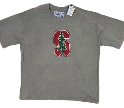 Fourth & One Sportswear STANFORD CARDINAL Gray T-Shirt Men XXL NWT Discolored — stanford fan gear