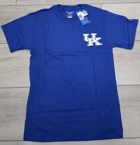 New Kentucky Wildcats Champion Authentic Official NCAA T-Shirt Blue Men's Size S — kentucky fan gear