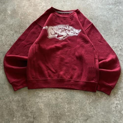 Arkansas Razorbacks Vintage College NCAA T-Shirt Sweater Hoodie — arkansas fan gear
