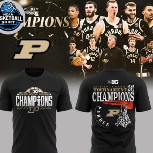 HOT! Purdue Boilermakers 2026 Big Ten Men’s Basketball Tournament Champions — purdue fan gear