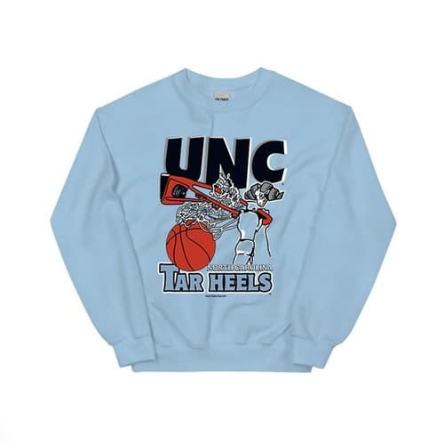 Vintage 90s North Carolina Tar Heels basketball Sweatshirt, North Carolina Shirt — north-carolina fan gear