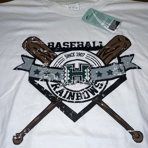University Of Hawaii Rainbow Baseball Uh Bows 3XL Mens Warriors NWT T Shirt — hawaii fan gear