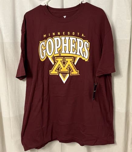 Minnesota Golden Gophers T-Shirt Men’s Size XXL Maroon Fanatics NCAA Tee 2XL NWT — minnesota fan gear