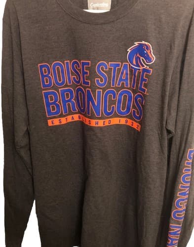Boise State ‘Broncos Nation’ Est. 1932 Long Sleeve Tee Men’s Size Large. NWOT — boise-state fan gear