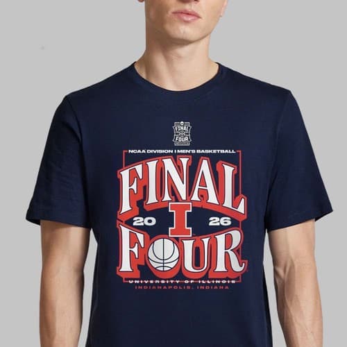 Illinois Fighting Illini Men's Basketball 2026 NCAA Tournament Final T-Shirt — illinois fan gear