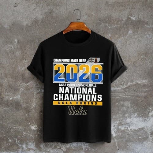 UCLA Bruins 2026 NCAA Women's Basketball National Champions Tshirt — ucla fan gear