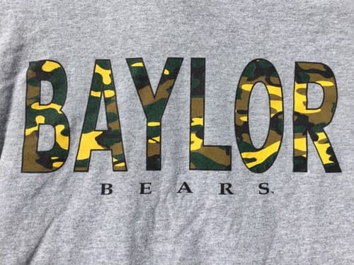 NCAA Baylor Bears Football camo graphics T-shirt sz XL new NWOT — baylor fan gear