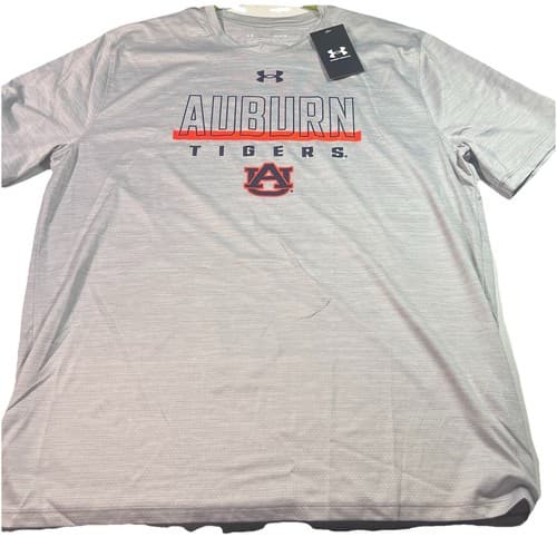 NWT Men’s Under Armour Heat Gear Loose Auburn Tigers T Shirt Large — auburn fan gear