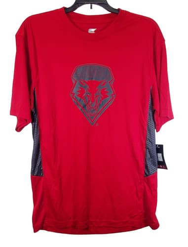 COLOSSEUM Men's New Mexico Lobos Lift Short-Sleeve T-Shirt-Red, Large — new-mexico fan gear