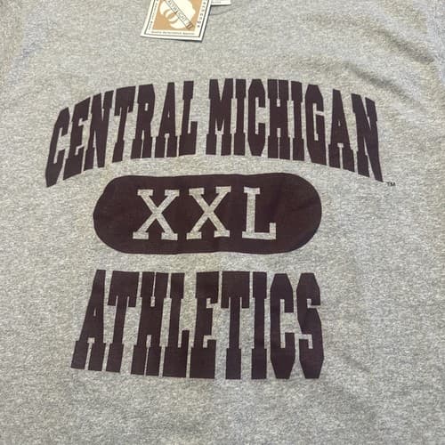 VTG Central Michigan University Chippewas Athletics Shirt Sz M Single Stitch USA — central-michigan fan gear