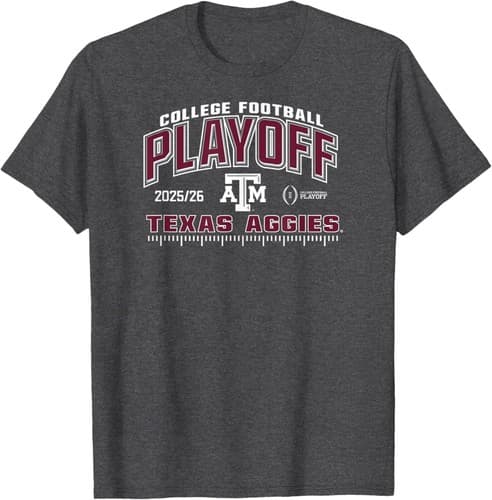 Texas A&M Aggies College Football Playoff CFP 2025-26 T-Shirt — texas-am fan gear