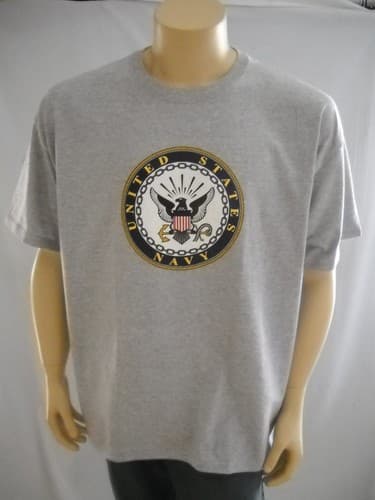 NCAA Naval Academy Uni Sex T Shirt Gray MIDSHIPMEN "NAVY" Officially Licensed — navy fan gear