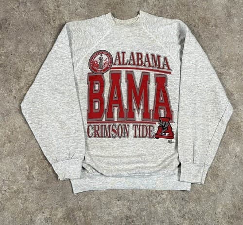 90s Alabama Crimson Tide Vintage College Sports Crewneck Sweatshirt — alabama fan gear