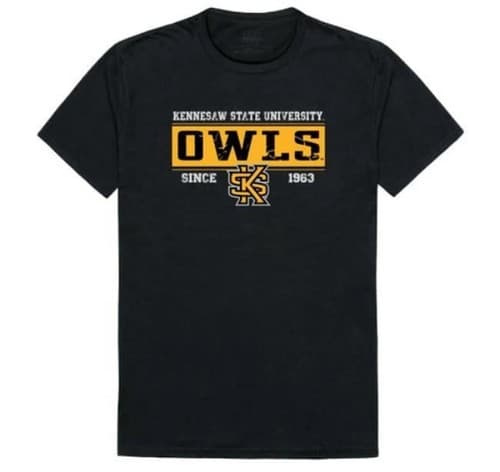 Fanatics Men Black Kennesaw State Owls Team Strong T-Shirt — kennesaw-state fan gear