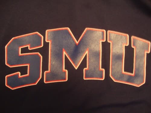 NCAA SMU Mustangs College T Shirt Size L adidas — smu fan gear