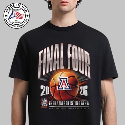 Arizona Wildcats Men's Basketball 2026 NCAA D1 Tournament Final 4 Indiana Shirt — arizona fan gear