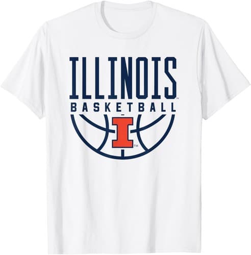 University of Illinois Fighting Illini Basketball Arch T-Shirt — illinois fan gear