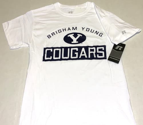 Brigham Young University Cougars White T-Shirt New! NWT 3XL 3X — byu fan gear