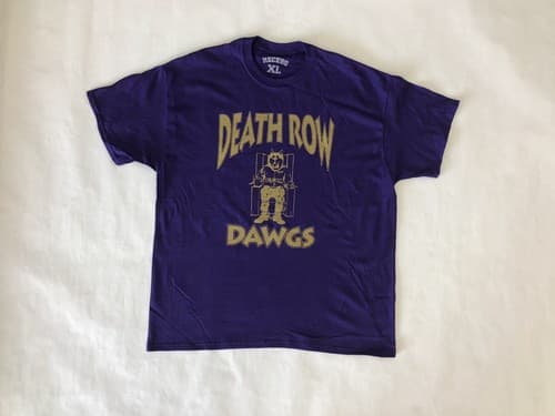 University Of Washington Huskies Death Row Dawgs Tee Shirt Football UW Size XL — washington fan gear