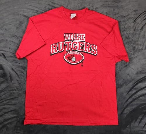 Scarlet Knights Rutgers University Graphic T Shirt Sz XL — rutgers fan gear