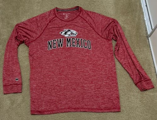 Holloway New Mexico Lobos Gear Dry Excel Long Sleeve Lightweight Mens Size Large — new-mexico fan gear