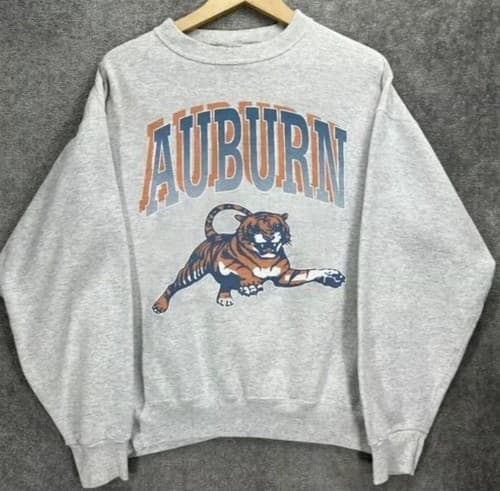 90s Auburn Tigers Vintage Crewneck Sweatshirt Retro College Style — auburn fan gear