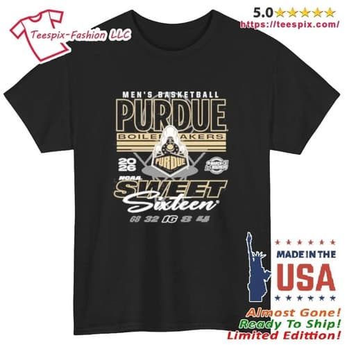 Men’s Basketball Boilermakers Purdue Ncaa Sweet Sixteen 16 Shirt — purdue fan gear