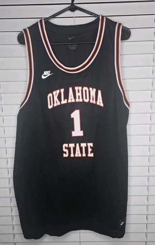 Oklahoma State Cowboys Nike Jersey #1 Black 2XL XXL New With Tags NWT Basketball — oklahoma-state fan gear