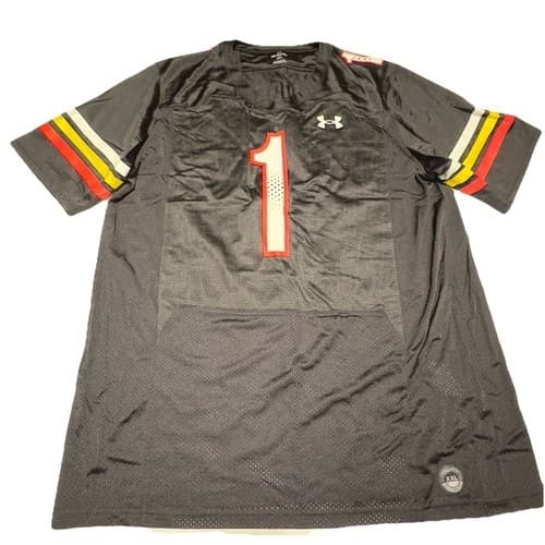 NWOT Under Armour University Maryland Terrapins Football 2XL Jersey #1 Diggs — maryland fan gear