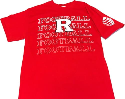 Rutgers University Scarlet Knights College Football Team T-Shirt New! SMALL — rutgers fan gear