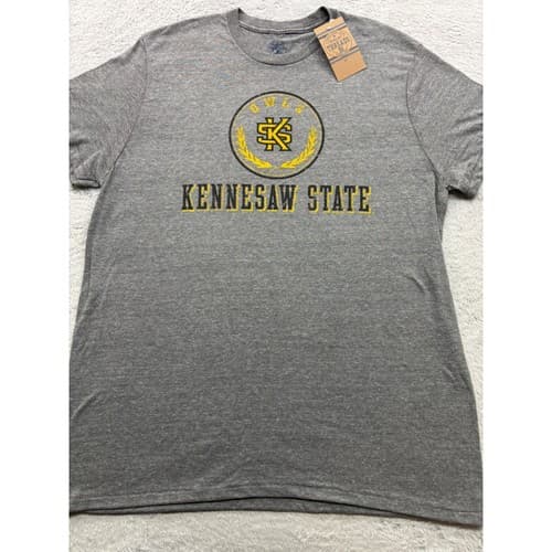 Rivalry Threads Kennesaw State Owls T-Shirt Mens XL Gray Heathered KSU Graphic — kennesaw-state fan gear