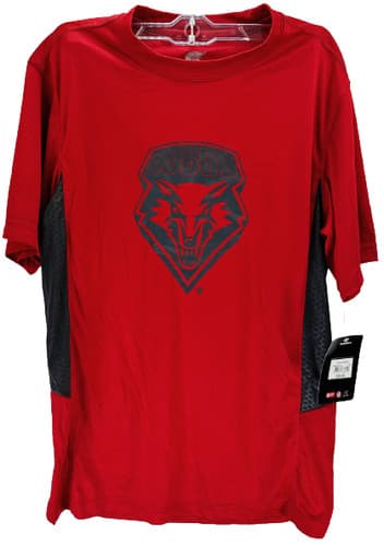 COLOSSEUM Men's New Mexico Lobos Lift Short-Sleeve T-Shirt-Red, Small — new-mexico fan gear