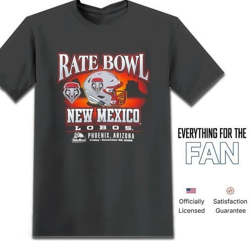 Mexico Lobos 2025 Rate Bowl Horizon Helmet Shirt, Gildan Cotton Unisex Tee S-5XL — new-mexico fan gear
