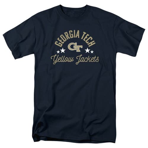Georgia Tech Adult T-Shirt Yellow Jackets, Navy, S-5XL — georgia-tech fan gear