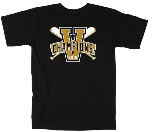 Vanderbilt Commodores 2019 College World Series Champions T-Shirt — vanderbilt fan gear