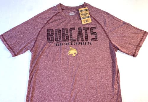 Texas State University Bobcats Athletic T-Shirt Brand New! MEDIUM — texas-state fan gear