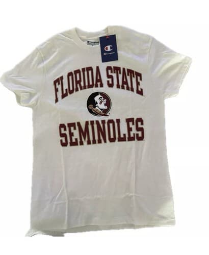 NWT Florida State Seminoles Champion Football Stack T-Shirt Size Medium  — florida-state fan gear