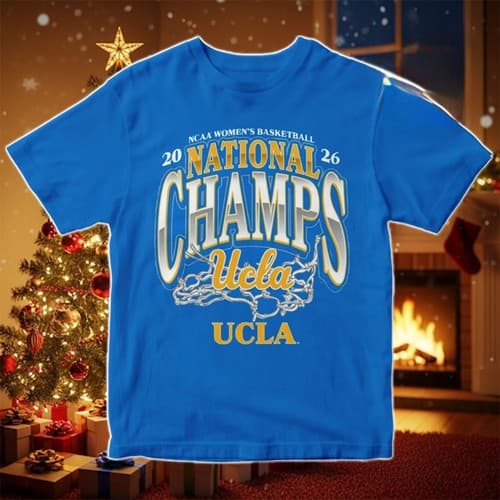 UCLA Bruins Champions NCAA Women's Basketball National Championship T-Shirt — ucla fan gear