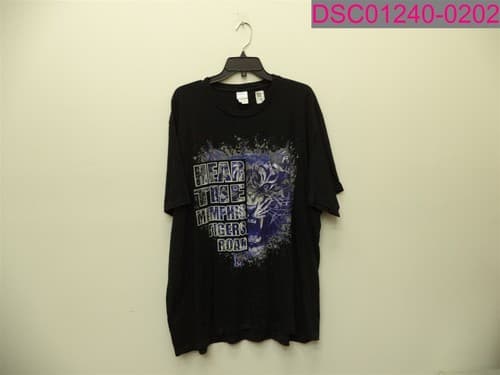 "Hear the Memphis Tigers Roar" Men's Short Sleeve Black T-Shirt Size 3XL — memphis fan gear