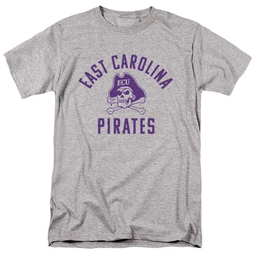 East Carolina University Adult T-Shirt One Pirates, Athletic Heather, S-5XL — east-carolina fan gear