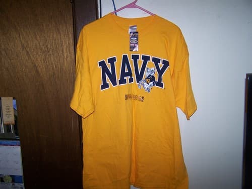 New Men's Steve & Barry's NAVY MIDSHIPMEN  NCAA  T-Shirt  Size XL NWT CLASSIC — navy fan gear