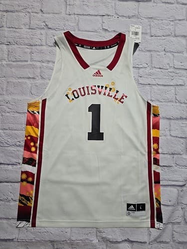Adidas Louisville Cardinals Honoring Black Excellence Basketball Jersey L H59109 — louisville fan gear