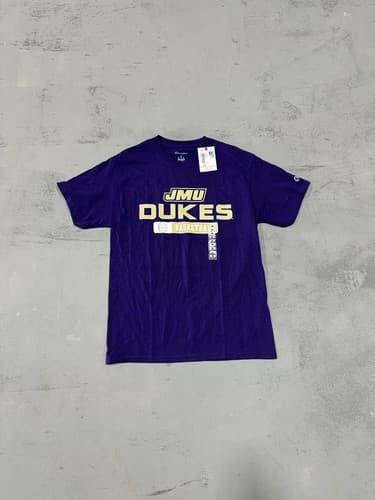 New w/ Tags Purple Champion James Madison Dukes Basketball Shirt Size Medium — james-madison fan gear
