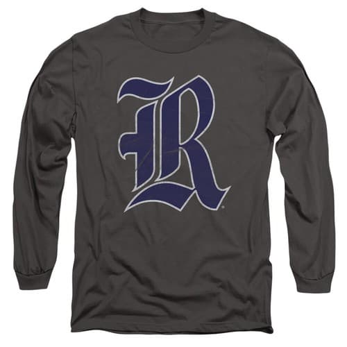 Rice University Adult Long Sleeve T-Shirt Owls Primary, Charcoal, S-3XL — rice fan gear