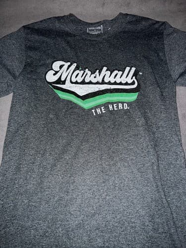 NWT Mens Marshall The Herd LS T-Shirt, Gray, Size Small — marshall fan gear
