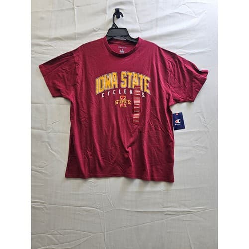 Champion Iowa State Cyclones T-Shirt Mens XL Red NCAA College Fan Apparel NEW — iowa-state fan gear