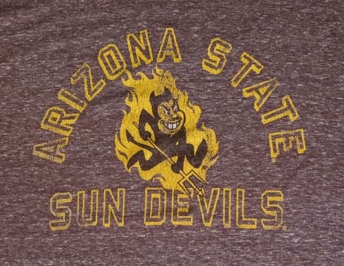 Arizona State Sun Devils Sparky t-shirt NEW vintage style college football — arizona-state fan gear