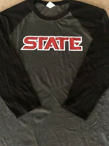 VINTAGE OLD SCHOOL THROWBACK SDSU SAN DIEGO STATE AZTECS RAGLAN 3/4 T-SHIRT NEW  — san-diego-state fan gear
