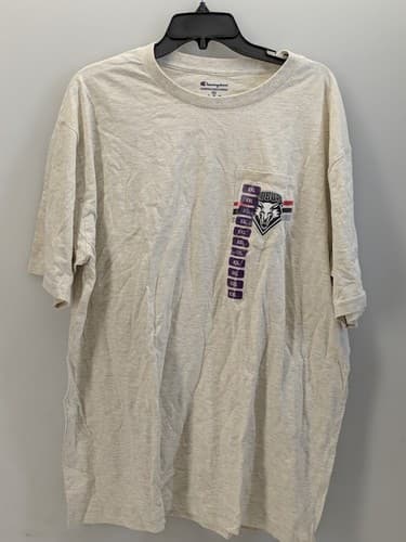 Champion New Mexico Lobos Vintage Pocket Tee Oatmeal Heather XXL Relaxed Fit — new-mexico fan gear